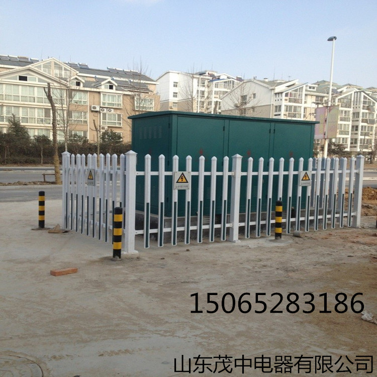 PVC變壓器圍欄塑鋼電力圍欄PVC箱變護(hù)欄廠家