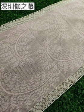 新款T/N鎖邊網(wǎng)布提花 *獨邊提花布 婚紗禮服,連衣裙，時裝面料