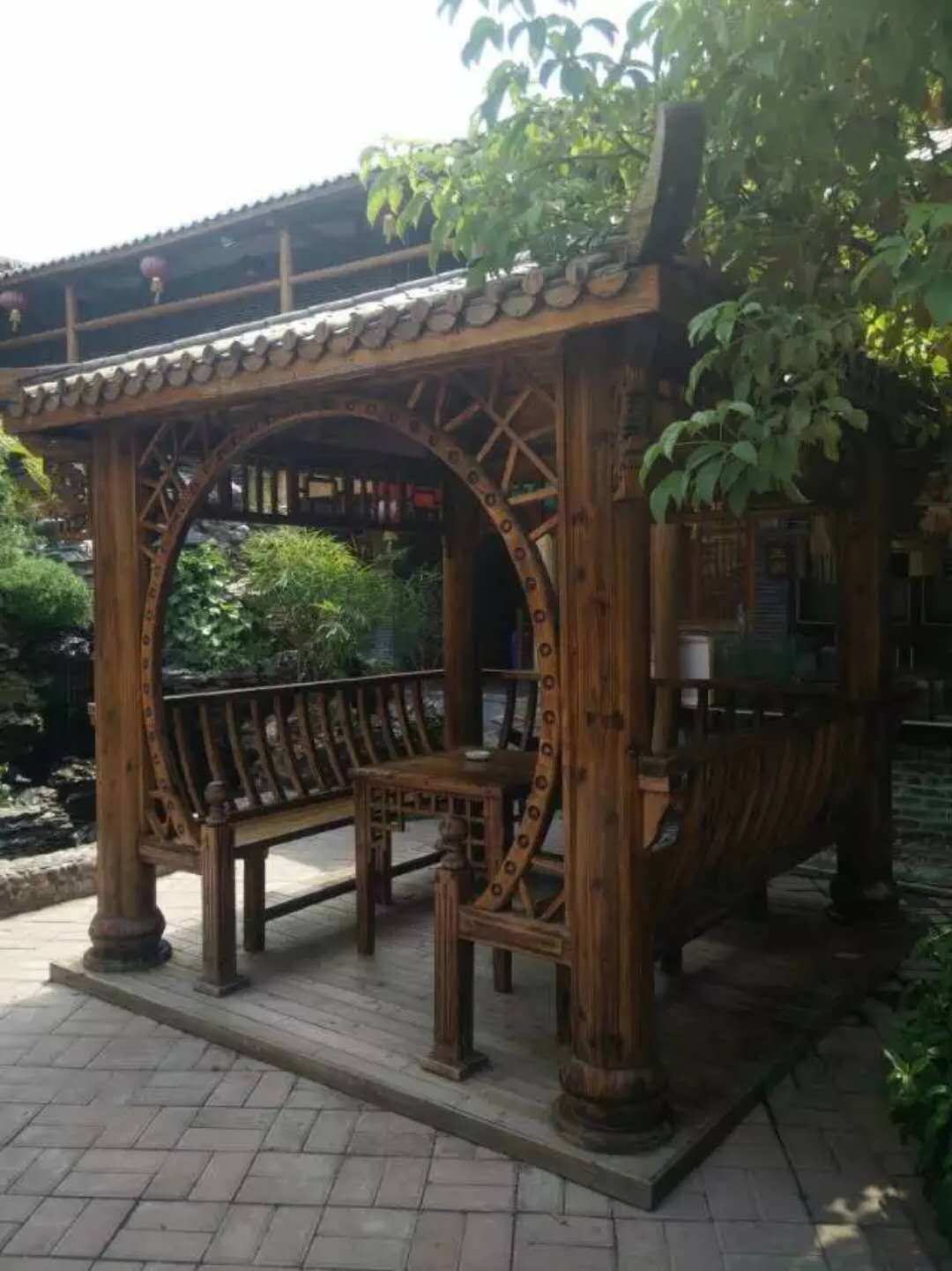廣西防腐木涼亭批發(fā)/專業(yè)的防腐木供應(yīng)商/防腐木涼亭選沛迪園林