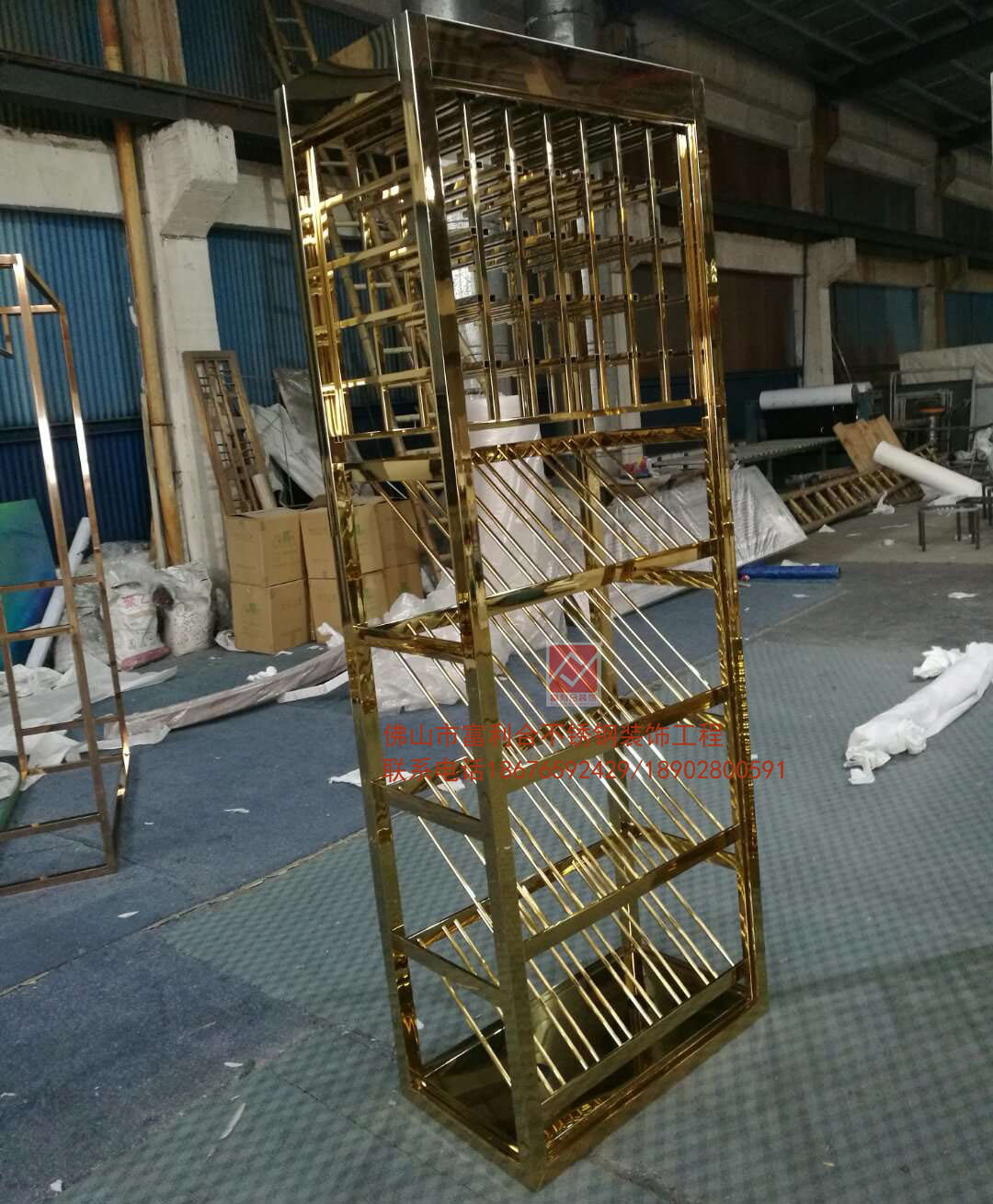 不銹鋼玫瑰金酒柜定制廠家，不銹鋼紅酒柜定制 酒柜定制