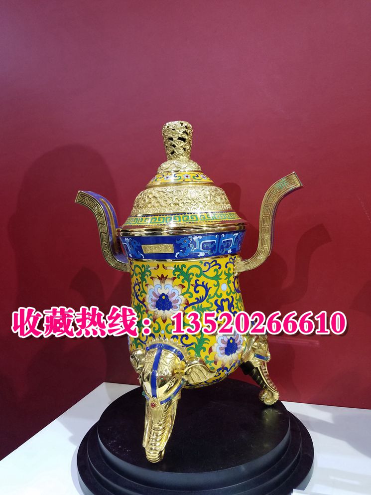 景泰藍(lán)《泰和寶鼎》米振雄馮延明聯(lián)袂創(chuàng)作 工藝品