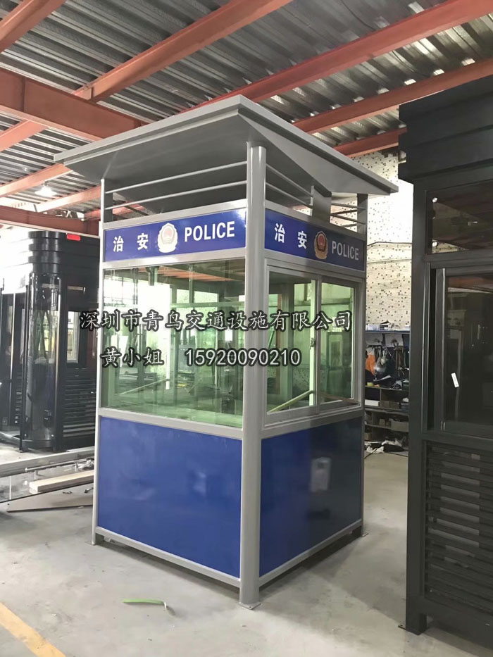 不銹鋼執(zhí)勤站崗?fù)?交通設(shè)備不銹鋼沖壓崗?fù)?藝術(shù)亭子