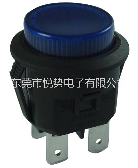 卡件安裝嵌入式汽車防水按鍵開關(guān)_IP65防水帶燈大電流按鈕開關(guān)