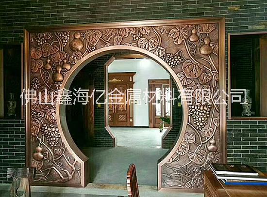 仿古不銹鋼屏風(fēng)月洞門圖片  河南南陽鑫海億不銹鋼屏風(fēng)  定制