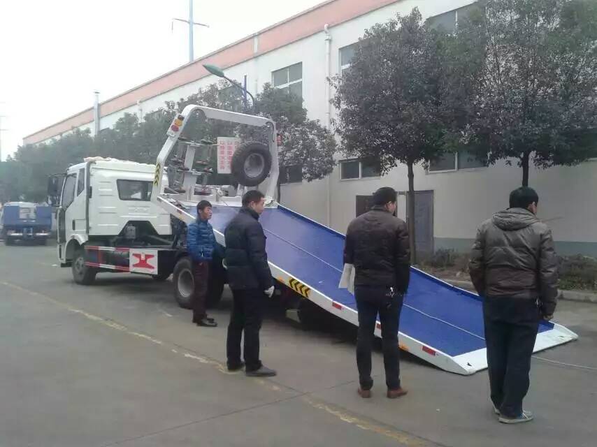 事故清障車廠家直銷黃牌解放虎V一拖二救援車多少錢 事故清障車價格
