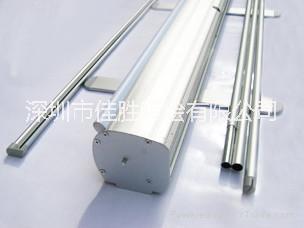 佳勝豪華寬底座加厚水滴型易拉寶設(shè)計展示架海報架免費定制制作
