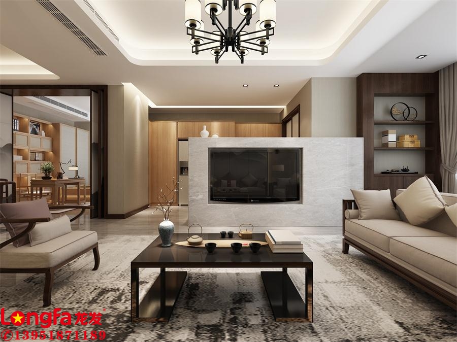 滟紫臺新中式風格設計-龍發(fā)裝飾-滟紫臺裝修設計方案 滟紫臺中式風格裝修