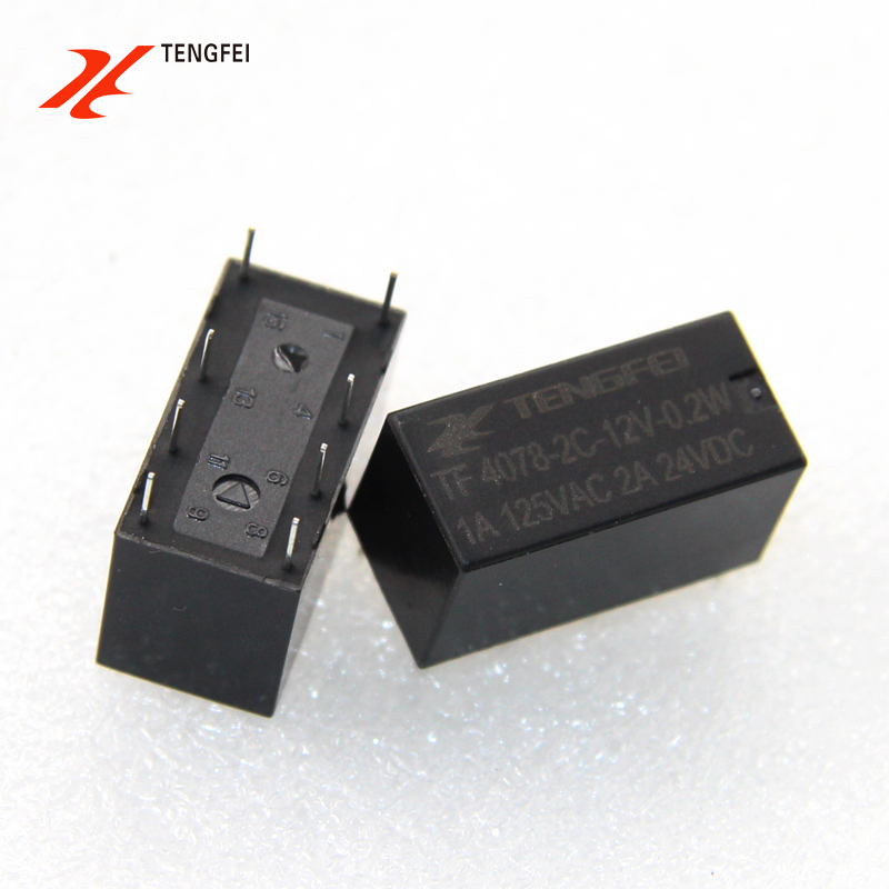 4078信號(hào)繼電器12V8腳19F雙刀雙擲PCB微型繼電器hk19f-dc12v-shg