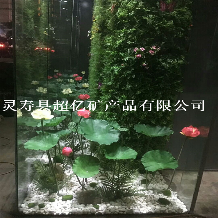 超億礦產(chǎn)批發(fā)園林綠化白色鵝卵石 機(jī)制鵝卵石 景觀裝飾用的白色石子