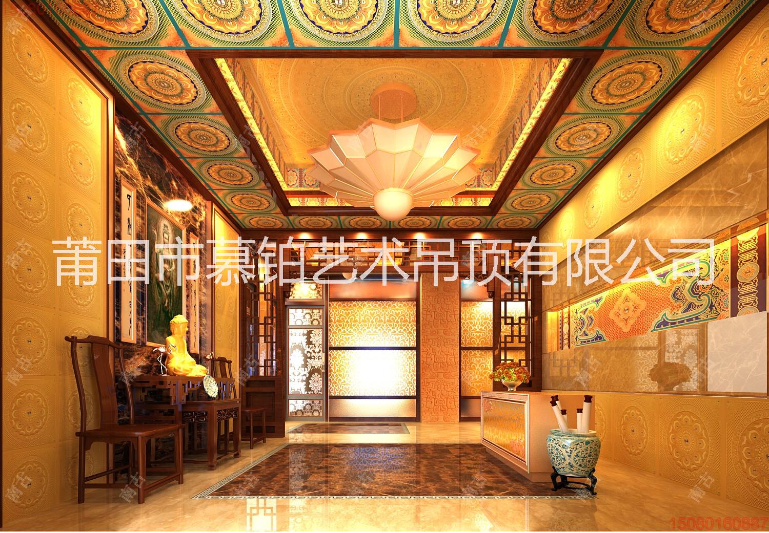 3D打印3D打印寺廟吊頂古建彩繪天花板寺廟吊頂古建彩繪天花板