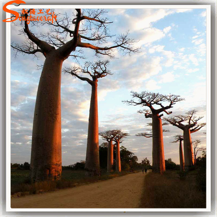 廠家批發(fā)仿真樹 酒店景區(qū)裝飾面包樹 植物仿真面包樹