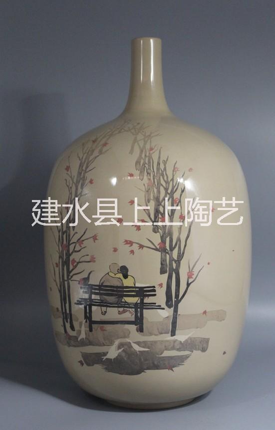 紫陶花瓶茶具定制選建水上上陶 上上陶建水紫陶紫陶茶具紫陶花瓶