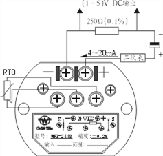 SBWZ溫度送器PT100熱電阻輸出4-20MA一體化模塊兩線制熱電阻溫度