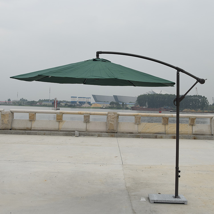 戶外鋁合金香蕉傘 休閑遮陽傘 沙灘傘 保安崗?fù)?  title=