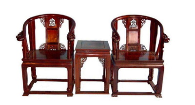 紅木休閑椅老撾大紅酸枝皇宮椅交趾黃檀實木圈椅太師椅紅木三件套