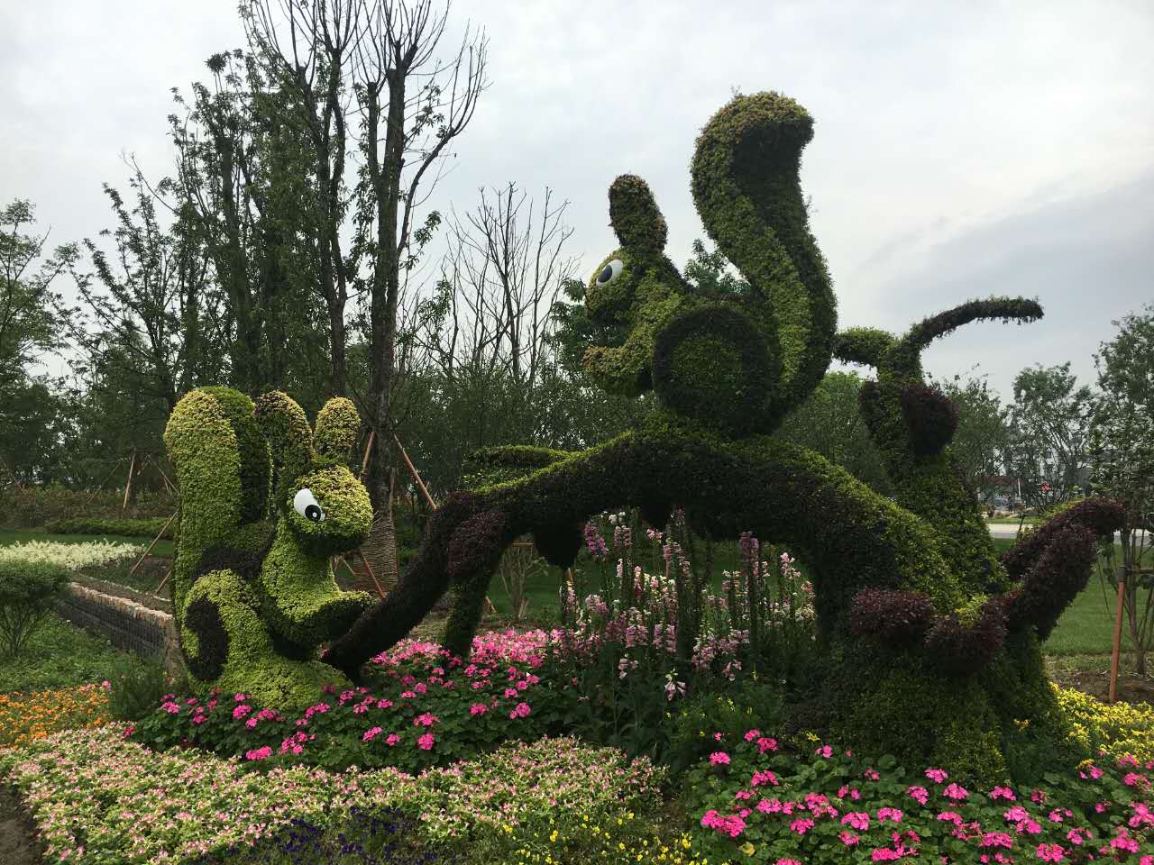新園五色草立體造型-*
