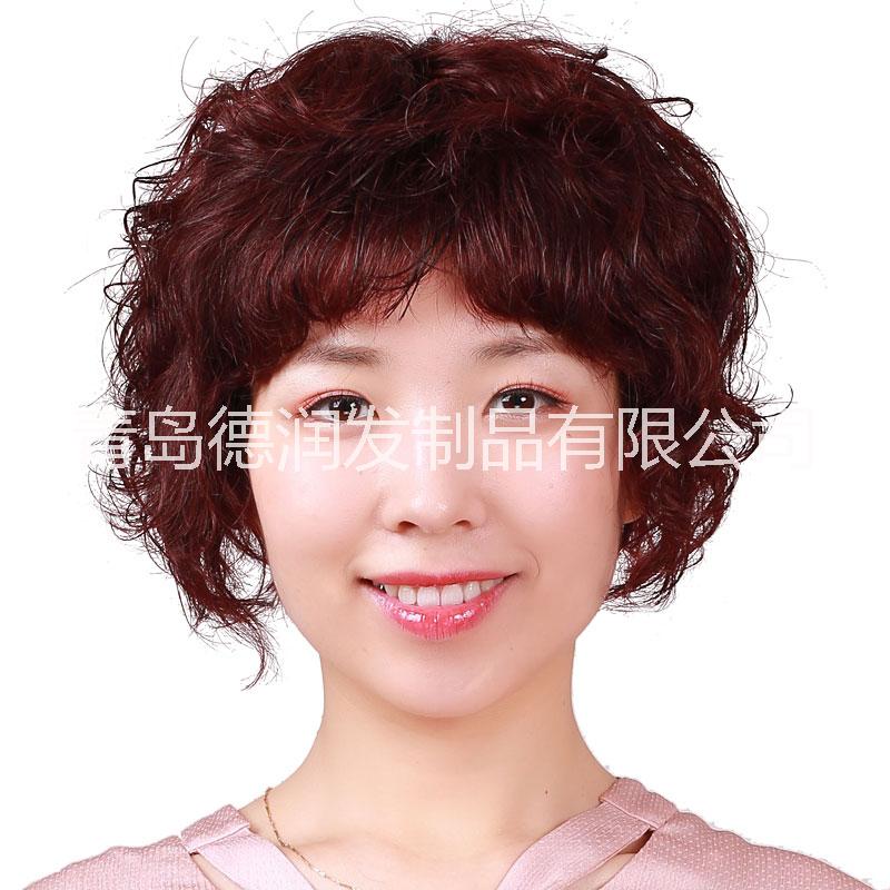 德潤假發(fā) 女 短卷發(fā) 中老年發(fā)套 中老年假發(fā) 遞針 逼真 真人發(fā) 德潤假發(fā) 女 短卷發(fā) 中老年假發(fā)