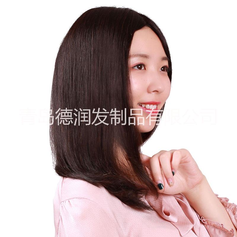 德潤長(zhǎng)直發(fā) 發(fā)套 中老年假發(fā) 遞針 真人發(fā)假發(fā) 逼真