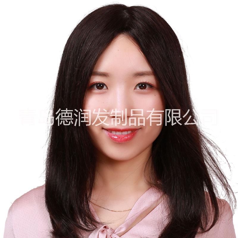 德潤長(zhǎng)直發(fā) 發(fā)套 中老年假發(fā) 遞針 真人發(fā)假發(fā) 逼真