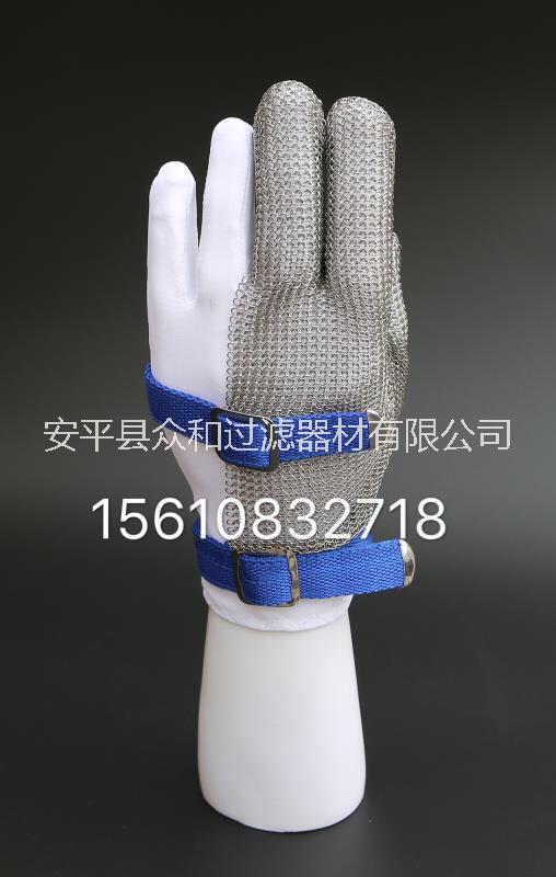 五級(jí)防割不銹鋼手套 廠家直銷(xiāo)