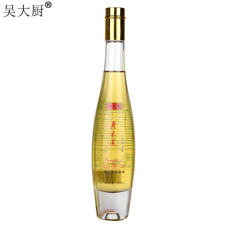 吳大廚 山茶油250mlx2*茶籽油食用油月子油茶油