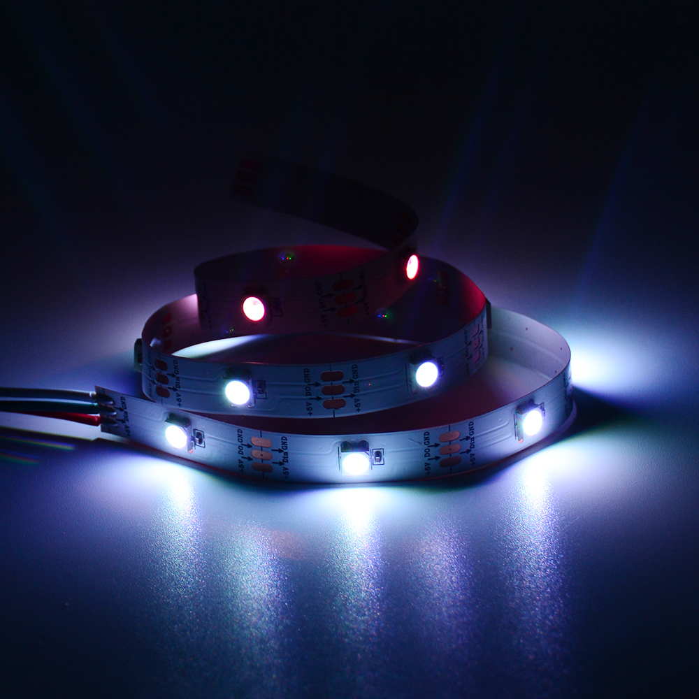 香港階新DC12V一拖二幻彩燈帶XT1511RGB-P8內(nèi)置IC