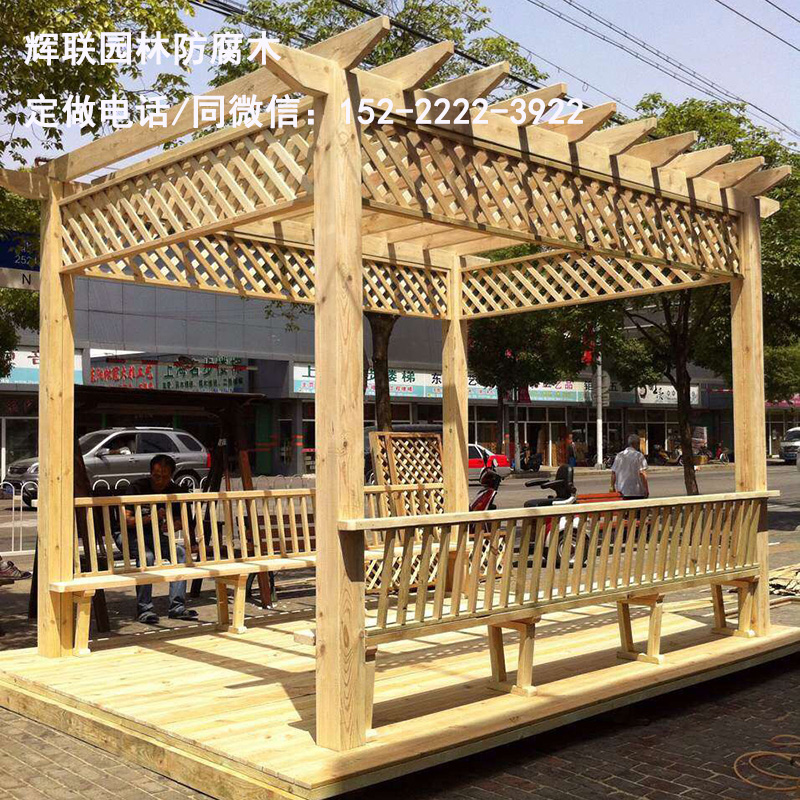 天津防腐木地板廠家？天津輝聯(lián)園林*