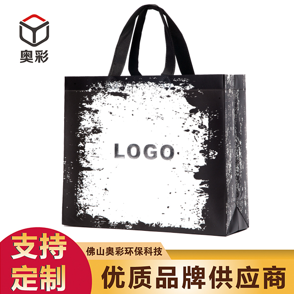 廠家直銷環(huán)保袋無紡布手提袋通版公版服裝購物袋 機壓覆膜無紡布袋