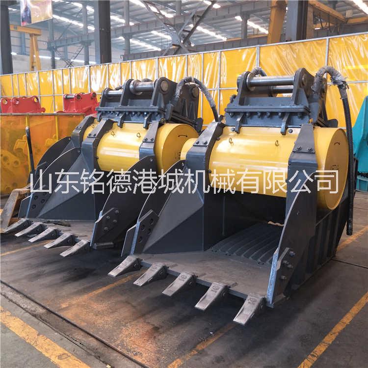 挖機(jī)花崗巖鄂破鏟斗