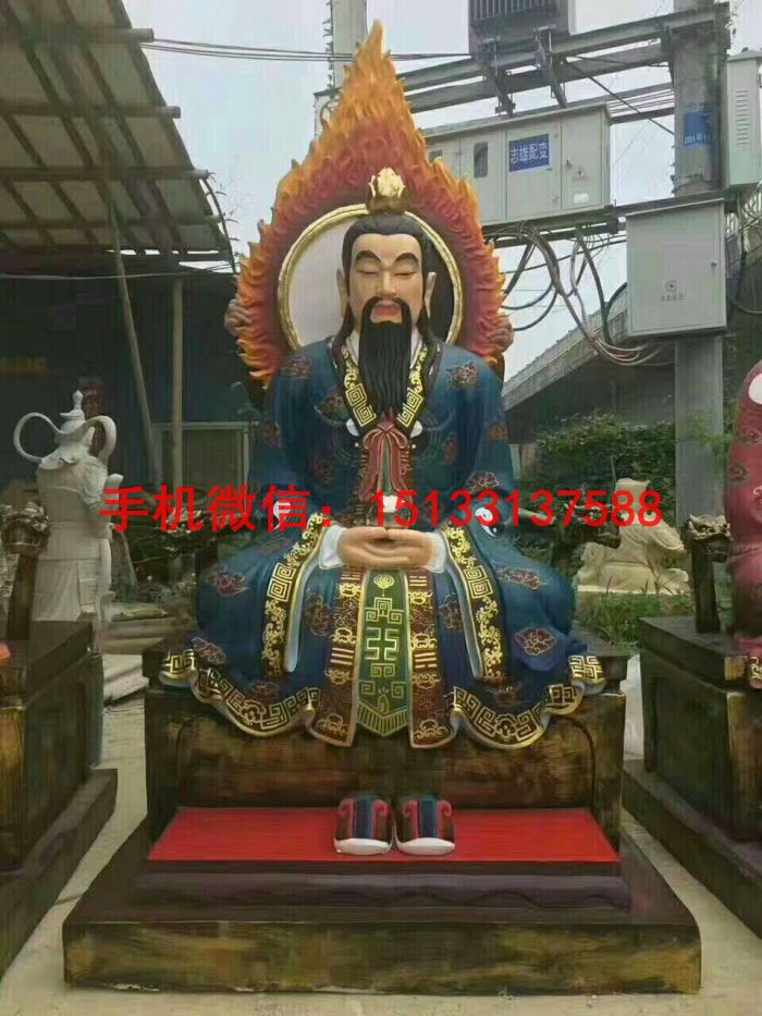 道教神像彩繪 三清天尊神像彩繪