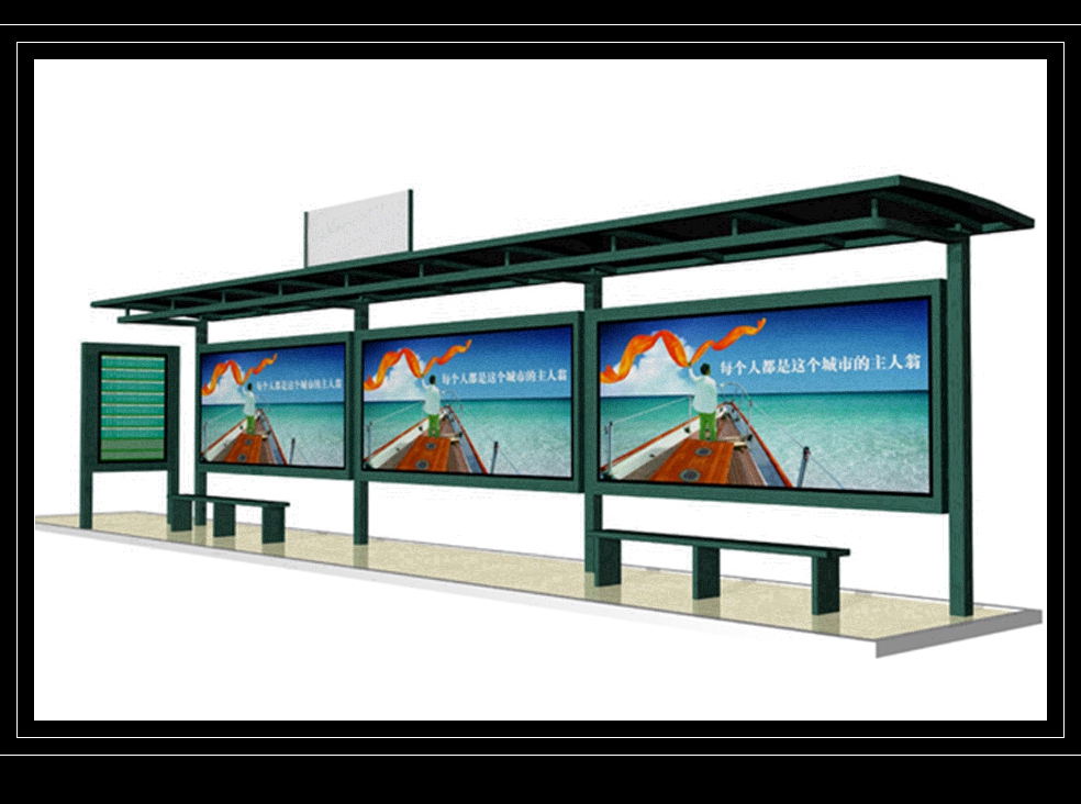 公交車候車亭生產(chǎn)制作廠家、不銹鋼公交站臺、可定制生產(chǎn)候車亭