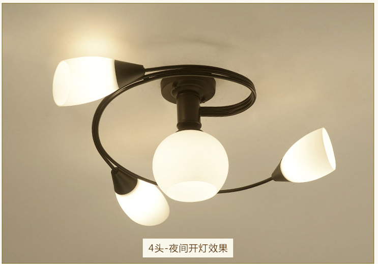 美式簡約現(xiàn)代吸頂燈飾LED創(chuàng)意個性兒童房客廳燈
