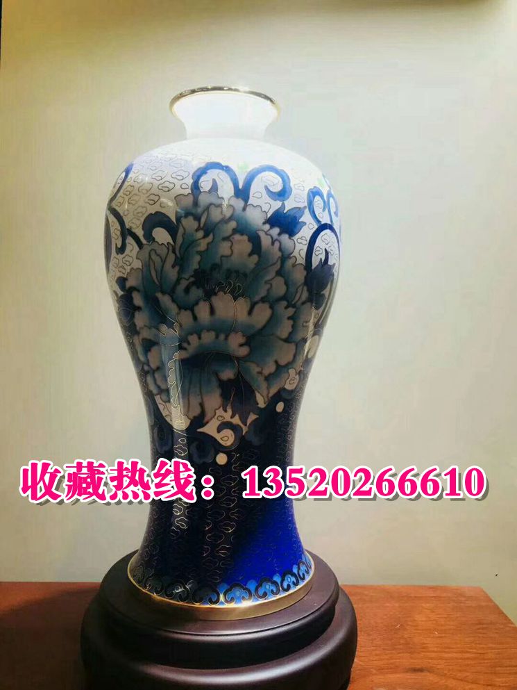 景泰藍(lán)鑲玉福韻滿堂戴嘉林大師作品