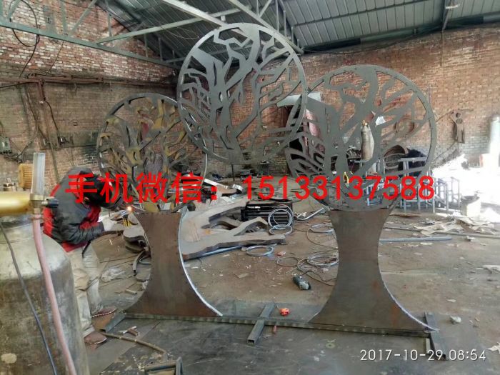 搖錢樹雕塑 公園搖錢樹不銹鋼雕塑