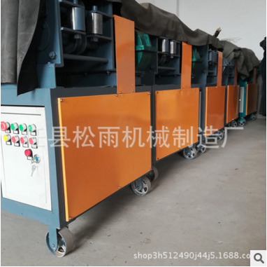 鋼管調(diào)直機雙曲線6輪8輪鋼管調(diào)直除銹噴漆一體機腳手架調(diào)直