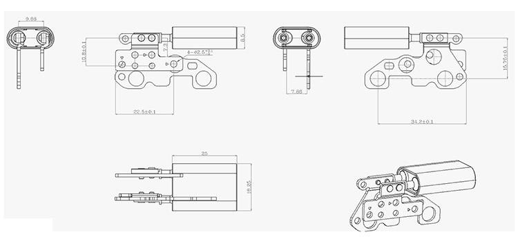 轉(zhuǎn)軸雙段自鎖結(jié)構(gòu)TS-007-12自鎖轉(zhuǎn)軸筆記本屏幕 轉(zhuǎn)軸雙段自鎖