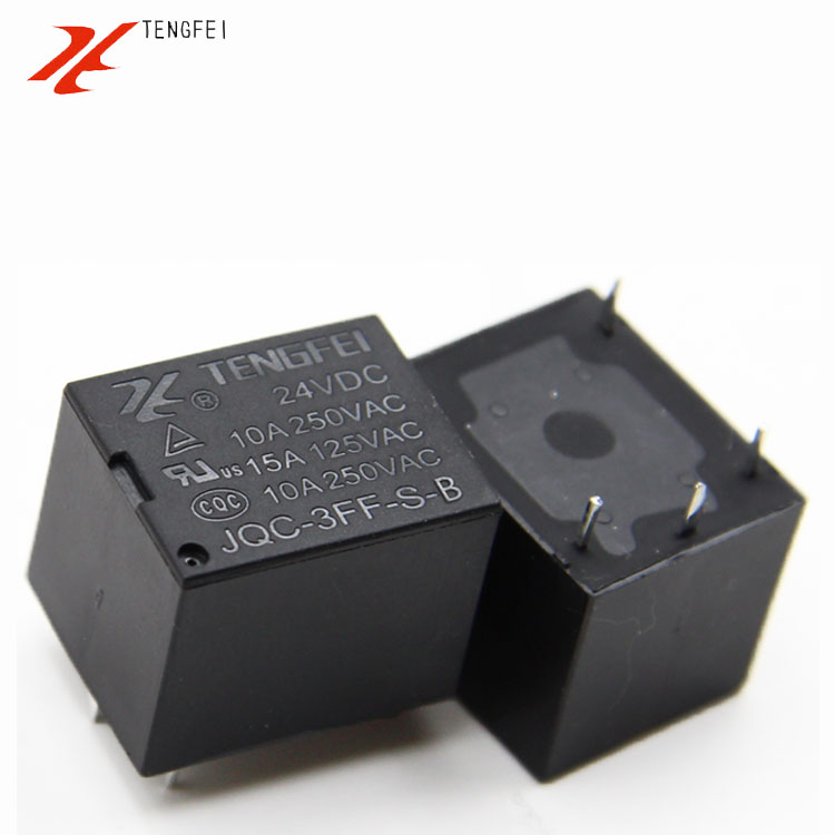 批發(fā)T73繼電器4腳常閉小型24V JQC-3FF電磁繼電器srd-24vdc-sl