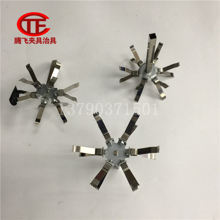 平面夾不銹鋼  涂裝自轉(zhuǎn)治具 掛重物鋼條配件 噴涂掛具支架