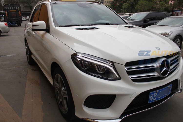 奔馳GLE400琉晶汽車劃痕壹捷奔馳GLE400漆面美容X-STAR鍍晶琉晶施工作業(yè)