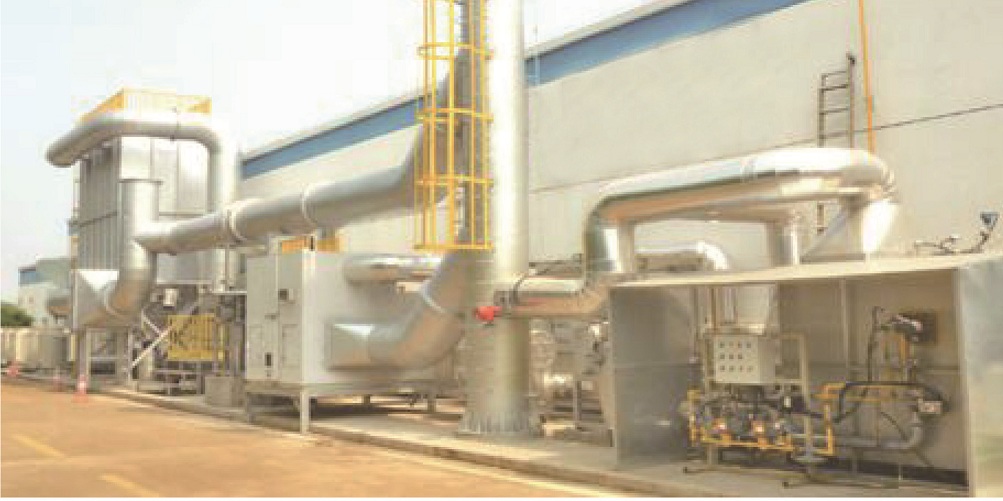 中揚(yáng)環(huán)保分子篩轉(zhuǎn)輪濃縮RTO裝置