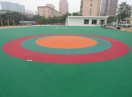 新*塑膠跑道硅pu球場材料廠家