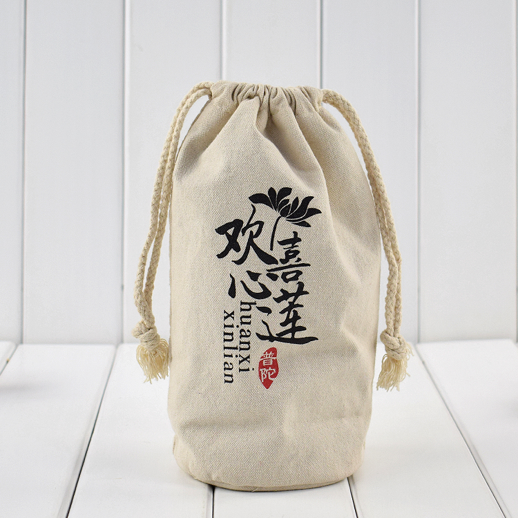熱銷(xiāo)推薦 環(huán)保帆布手提束口袋 創(chuàng)意帆布手提束口袋