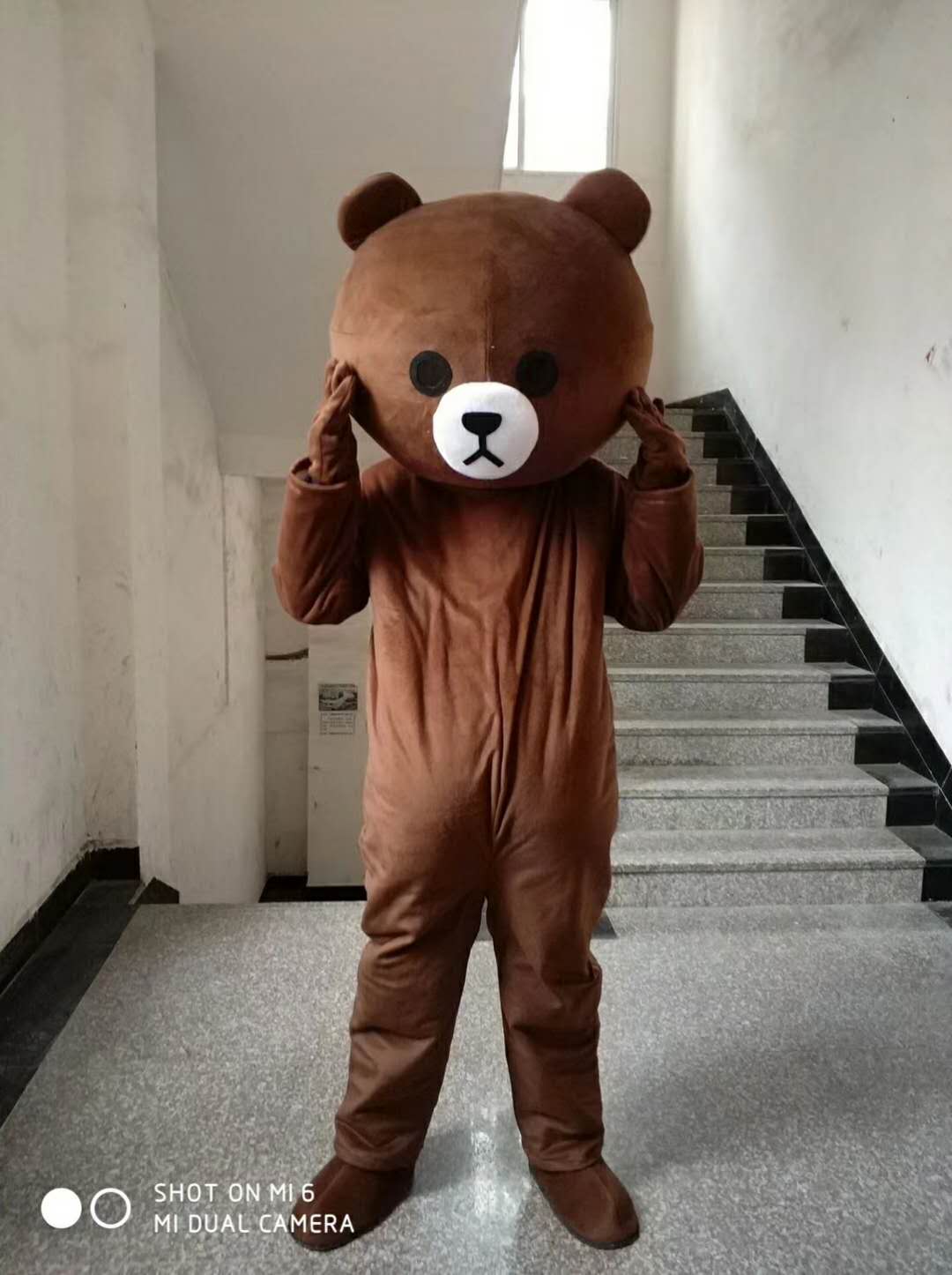供應現(xiàn)貨大卡通網紅熊行走人偶服演出服定制