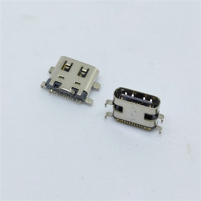 USB3.1 TYPE-C母座16pin沉板0.8有彈尾鉚