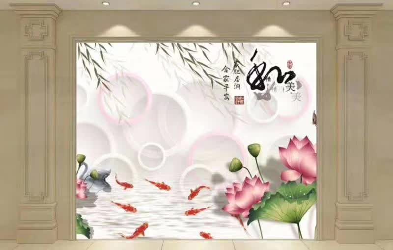 石塑水轉(zhuǎn)印整體背景   大理石背景墻