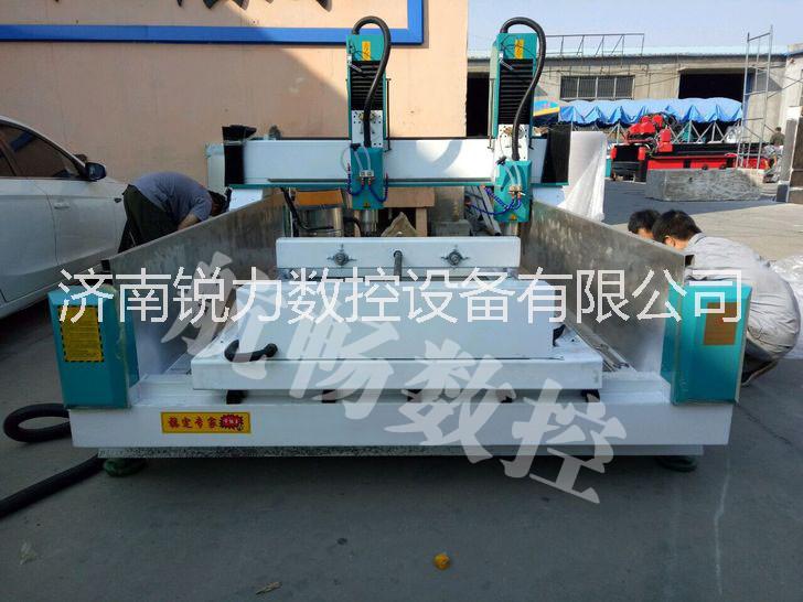 航暢1625雙頭獨立龍柱雕刻機  墓碑立柱龍柱石獅子佛像雕刻機  多功能石材立體浮雕雕刻機