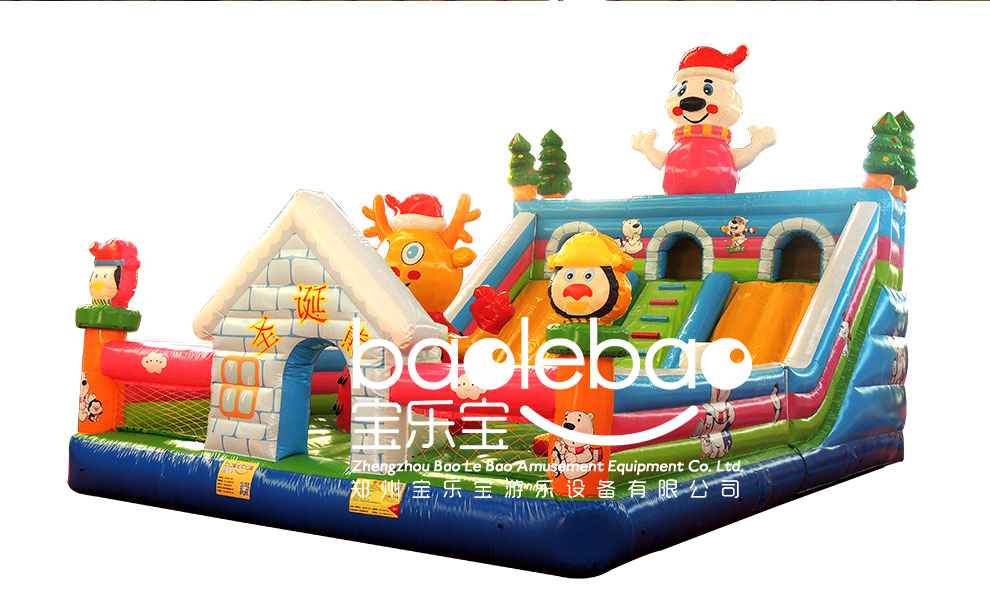 鄭州寶樂寶  圣誕熊大滑梯