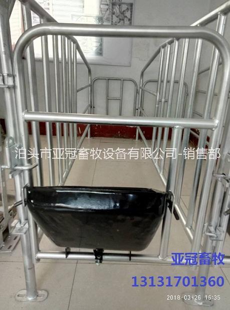 10個(gè)豬位帶食槽母豬限位欄設(shè)計(jì)
