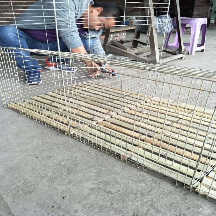 鐵絲兔籠竹底板廠家*