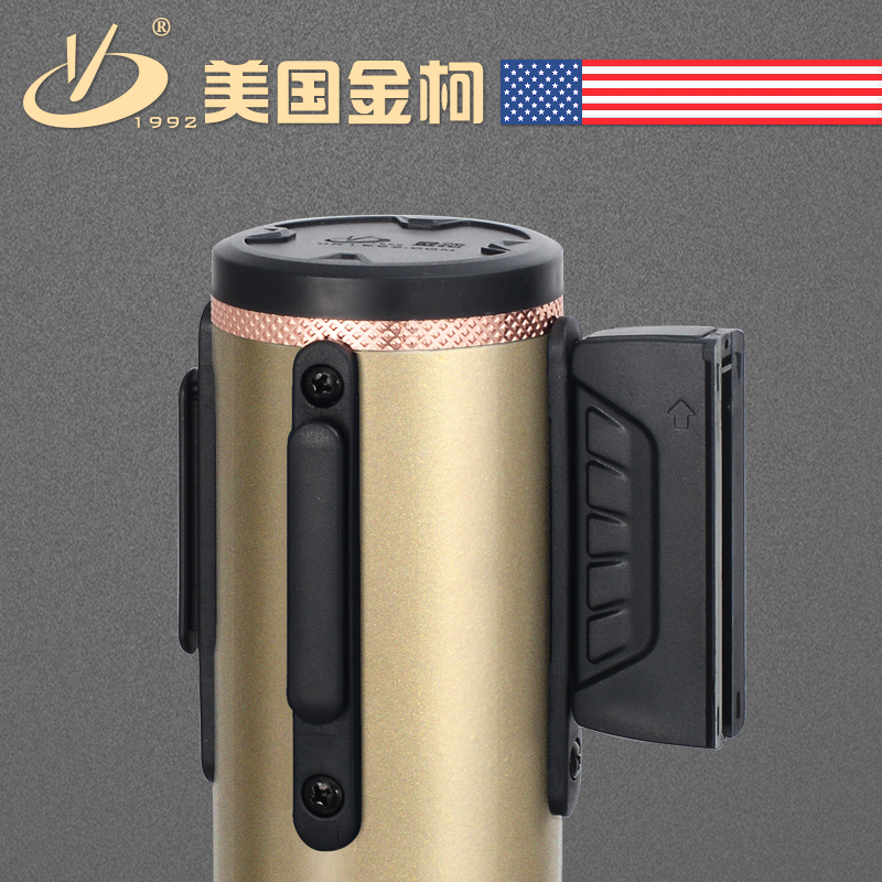金柯 爵士流金款一米線欄桿座隔離欄伸縮帶排隊(duì)圍欄護(hù)欄警戒圍欄 爵士系列鎏金款